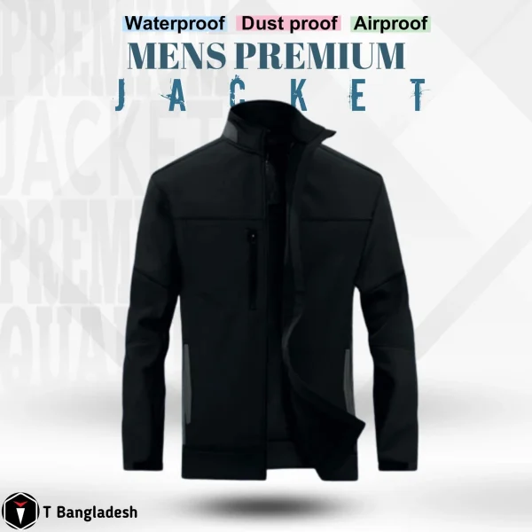 Mens Premium Jacket - (Black) - Image 2